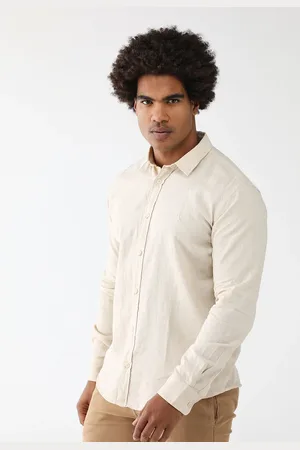 Reserva Camisa Social Reta Logo Bordado Off White