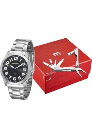 Mondaine Kit Relógio Masculino Casual Com Alicate Multiuso