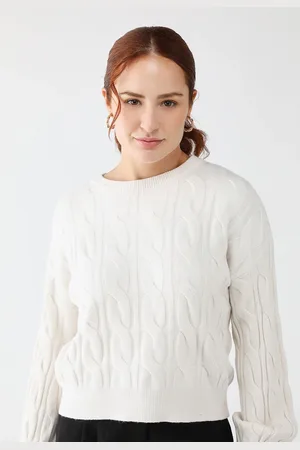 FACINELLI Suéter Tricot Reta Texturizado Off White