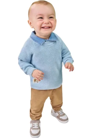 Luc.Boo Infantil - Blusão Menino em Tricot sem Costura LucBoo 78708