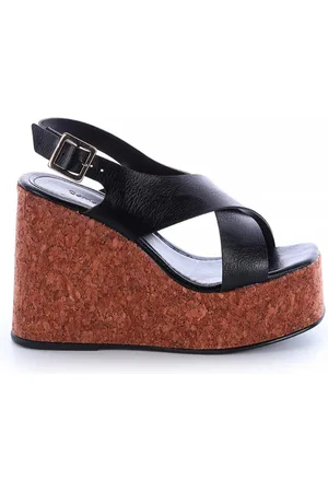 Damannu Shoes Sandália Plataforma Helo Salto Cortiça