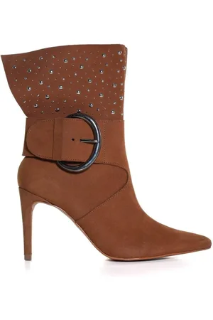 Zariff Bota Feminina Com Fivela Marrom