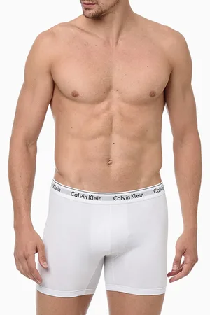Calvin Klein Cueca Boxer Lettering Branca