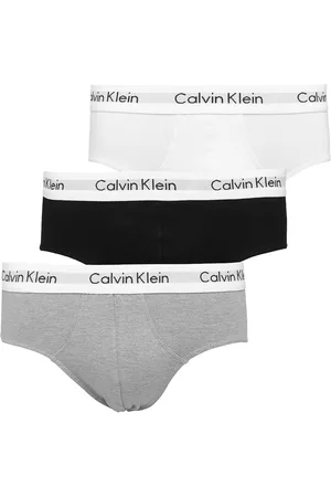 Calvin Klein Kit 3pçs Cueca Klein Underwear Slip Branca