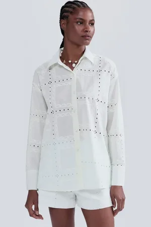 Hering Camisa Feminina Manga Longa Em Laise