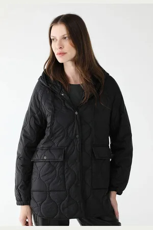 FACINELLI Jaqueta Puffer Matelassê com capuz
