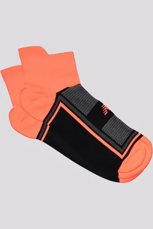 New Balance Meia Performance Preta e Laranja