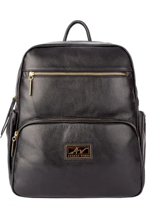 Andrea Vinci Mochila Grande Em Couro Liso Zooey