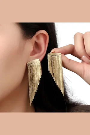 Anjo da mamãe Brincos Femininos Franja Luxo Festas Mulheres Casamentos