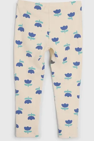 Hering Infantil - Calça Hering Floral Off White