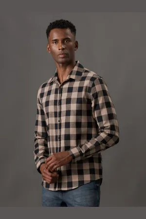 Calvin Klein Camisa Masculina Regular Flanel Excl - Caqui Medio