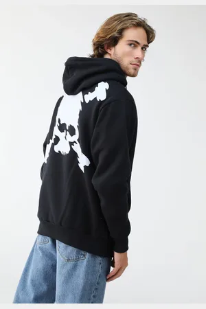 Oakley Blusa de Moletom Fechada Caveira Preta