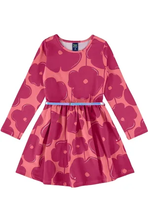 Bee Loop Infantil - Vestido de Manga Longa com Cinto