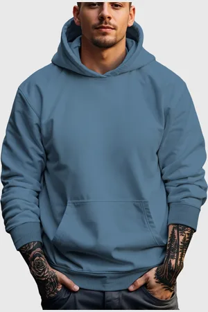 Benellys Moletom Canguru Masculino Flanelado Com Capuz Azul Raf