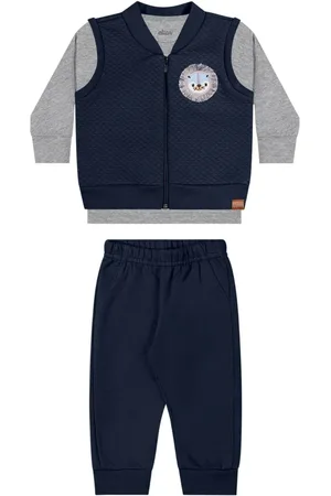 Elian Infantil - Conjunto Menino Colete e Calça 201278 Marinho