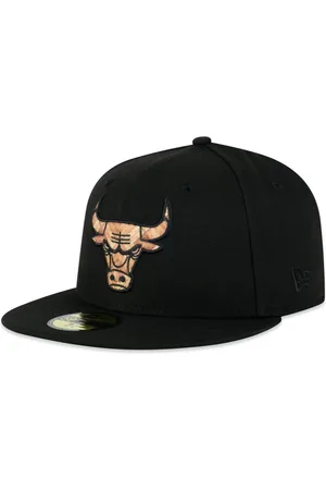 New Era Boné 59FIFTY Fitted NBA Chicago Bulls Back to Black