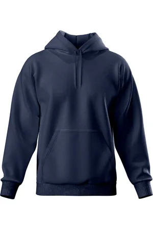 Relaxado Moletom Masculino Canguru Liso Confortável
