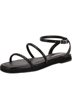 VIA MARTE Sandália Feminina Flat 110007 B5831107