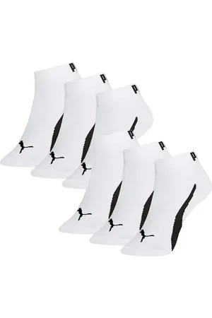 PUMA Kit Com 6 Pares De Meias Esportiva Masculina Algodão Kit Branco