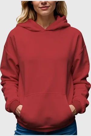 Benellys Moletom Canguru Feminino Flanelado Com Capuz Salmão