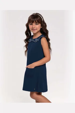 TRICK NICK Infantil - Vestido Em Cotton Leve