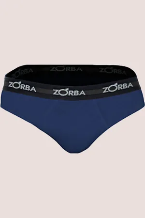 Zorba Cueca Slip Max 100% Algodão Qualidade Conforto Marinho