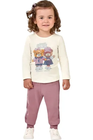 Elian Infantil - Blusa Manga Longa Ursinhos 232093 Off White