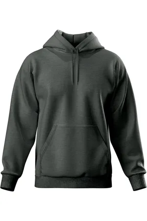 Relaxado Moletom Masculino Canguru Liso Confortável