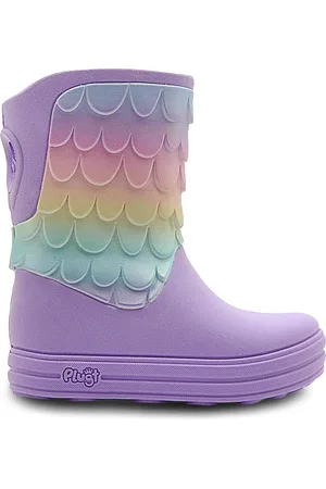 Footz Infantil - Galocha Menina Plugt Acqua Sereia Colorida Botinha