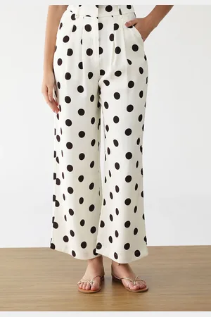 Gentleman Farmer Calça Pantacourt poá Off White