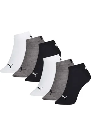 PUMA Kit Com 6 Pares De Meias Esportiva Masculina Algodão Kit Misto