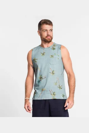 Diametro Regata Masculina Com Estampa De Coqueiros