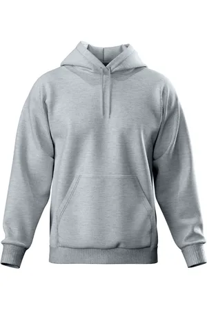 Relaxado Moletom Masculino Canguru Liso Confortável