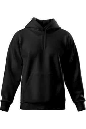 Relaxado Moletom Masculino Canguru Liso
