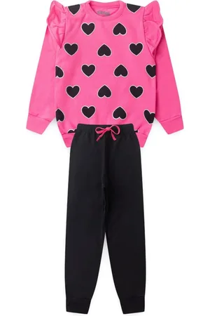 Tiktak Kids Infantil - Conjunto Feminino Coraçôes