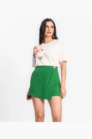 Endless Shorts Saia Feminino Em linho Strong