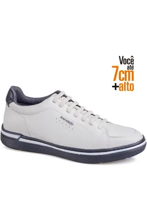 RAFARILLO Sapatenis Couro Você + Alto Masculino 37 Off-white