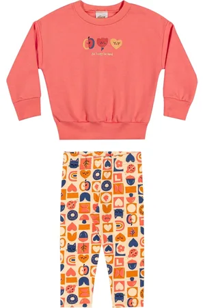 Elian Infantil - Conjunto Menina Moletom Estampado