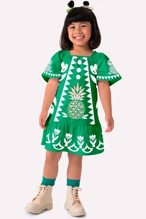 Nanai Infantil - Vestido Menina Bordado