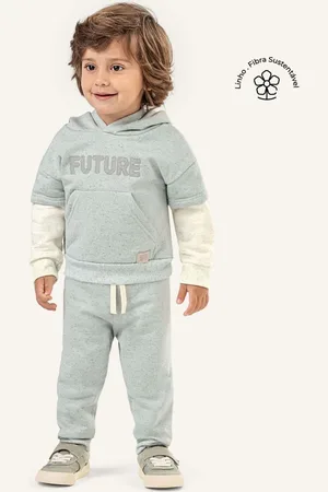 Colorittá Infantil - Conjunto Menino Moletom Linho