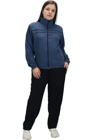 Butu Biru Conjunto Agasalho Feminino Tactel com Elastano Azul