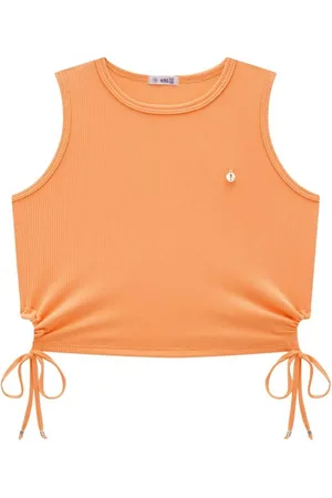 Nina Go Infantil - Regata Cropped em Ribana Feminina