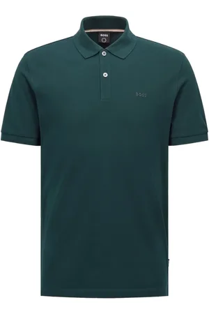 HUGO BOSS Camisa Polo Em Algodão Orgânico Com Logo Bordado