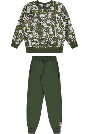 Bee Loop Infantil - Conjunto Blusão e Calça Moletom Sem Felpa