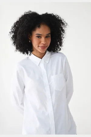 GAP Camisa Reta Lisa Branca