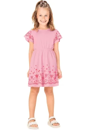 Marisol Infantil - Vestido Manga Curta Feminino