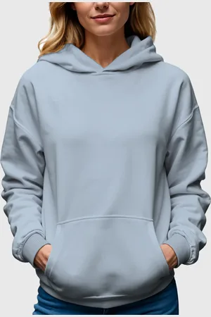 Benellys Moletom Canguru Feminino Flanelado Com Capuz Claro