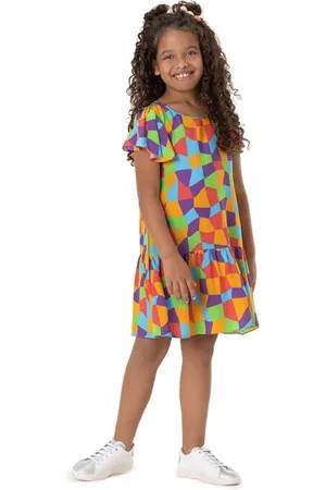 Marisol Infantil - Vestido Manga Curta Feminino