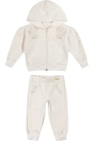 Colorittá Infantil - Conjunto Jaqueta e Calça Moletom Off White 71159
