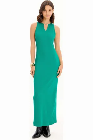 LANCA PERFUME Vestido Super Mid Canelado In25 Feminino